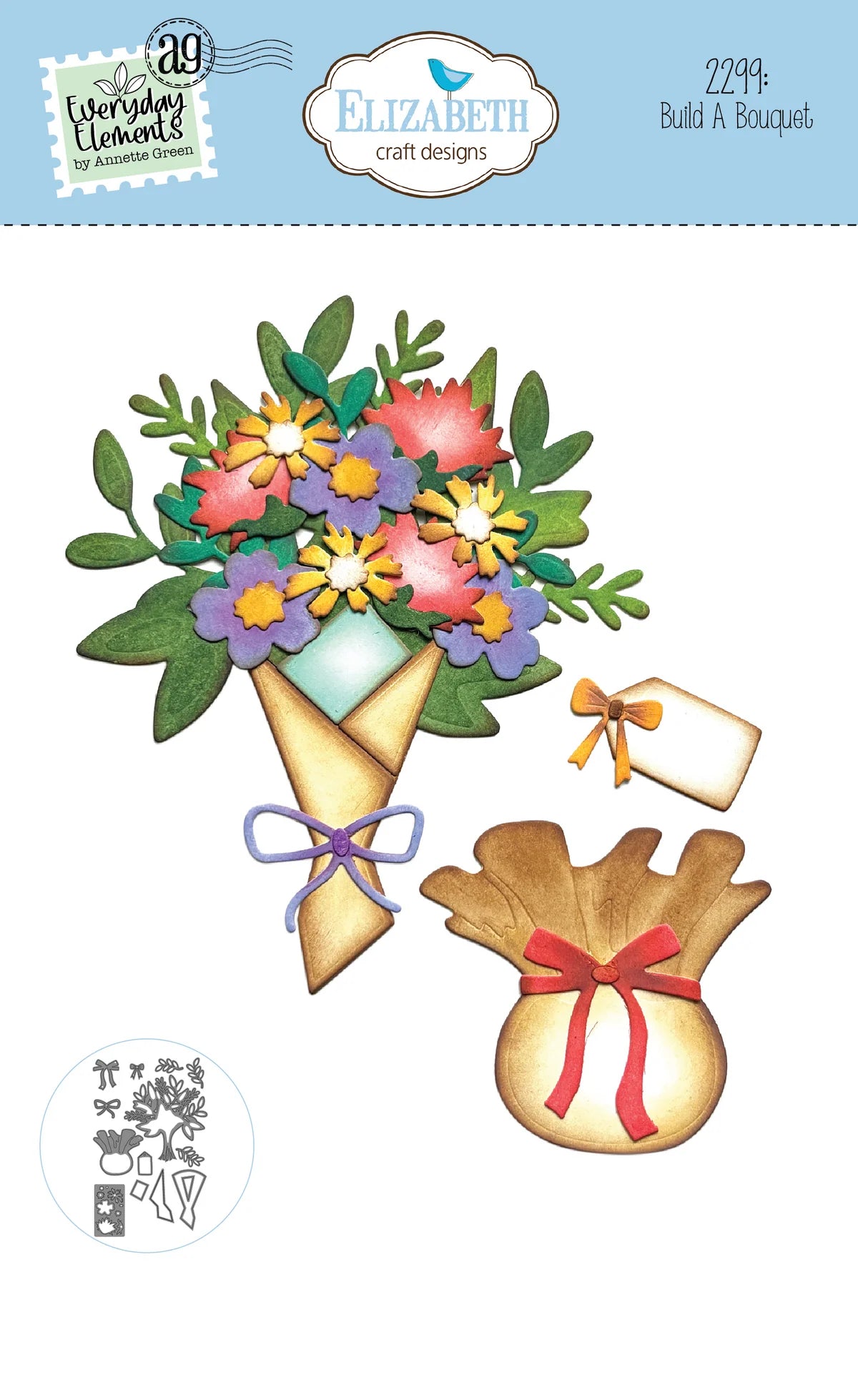 Elizabeth Craft Designs Build A Bouquet Metal Die Set